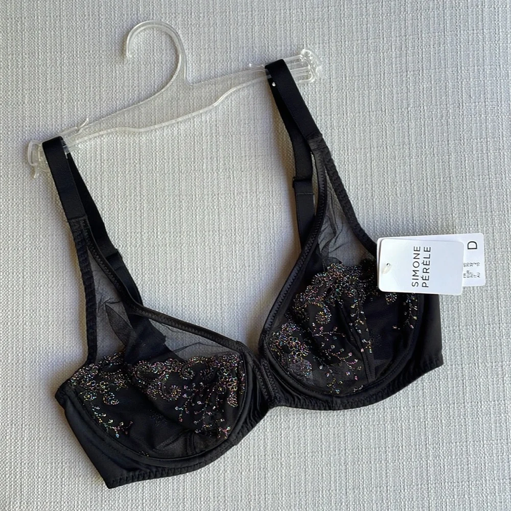 Simone Perele Delice Full Coverage Plunge bra - Gem Black 32D